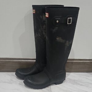 Hunter Classic Black Knee-High Boots
